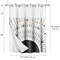 Americanflat 72x75 Hookless Shower Curtain - Abstract Black Bronze Shower Curtain with Sheer Panel, Snap-In Liner, and Grommets - 100% Polyester